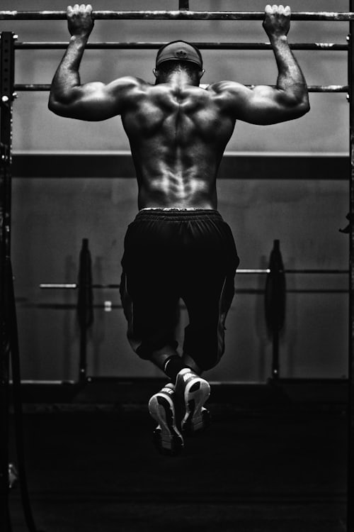 Dumbbells on a rack
